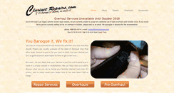 Desktop Screenshot of clarinetrepairs.com